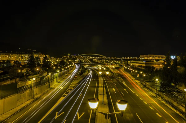 公路夜景 — 图库照片