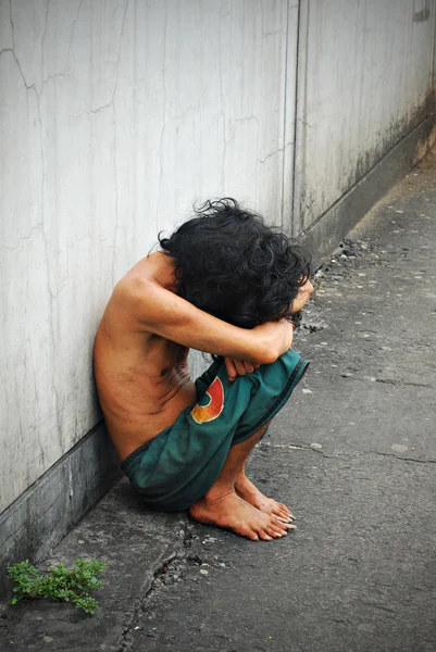 Homeless Man on a Street — Stock Photo, Image