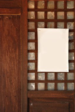 oryantal bir duvar üzerinde boş işareti