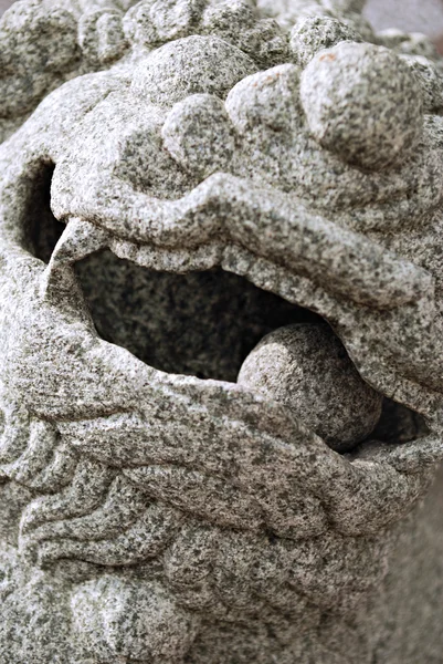 Shishi, Chinese Guardian Lion Statue Details — Stock Photo, Image