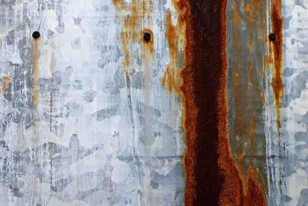 Fondo de pared de superficie de metal de hojalata oxidada — Foto de Stock