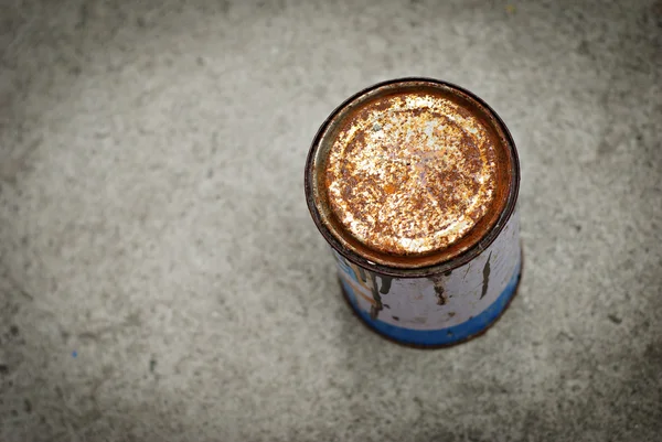 Rusty Can Background — Stock Photo, Image