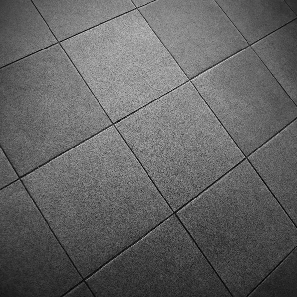 Grigio pavimento di piastrelle quadrate — Foto Stock