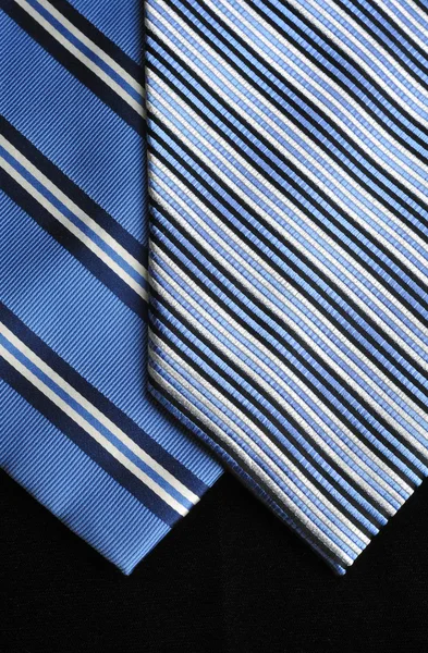 Two ties in blue and white tones. — Stock Photo, Image