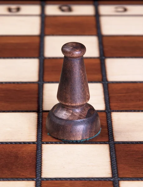 Chess piece made from wood. — Stock Photo, Image