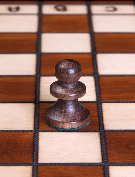 Chess piece made from wood. — Stock Photo, Image