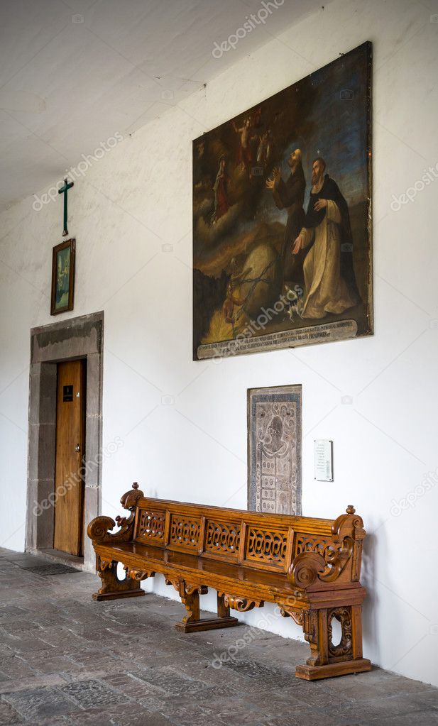 Old Church Bench Stock Photo C Alanbrote 41571125
