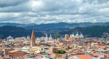 View of the city of Cuenca, Ecuador clipart