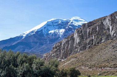 chimborazo volkanın görünümü