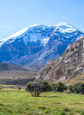 chimborazo volkanın görünümü