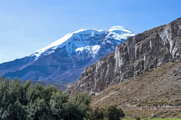 Blick auf den Vulkan Chimborazo — Stockfoto