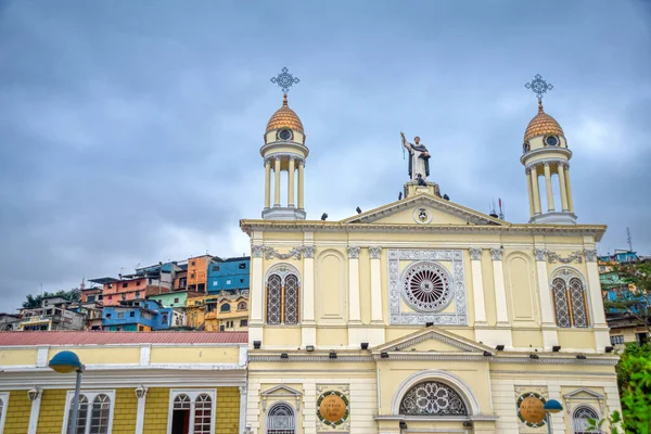 Guayaquil Guayas Ekvádor Listopad 2013 Vnější Fasáda Kostela Santo Domingo — Stock fotografie