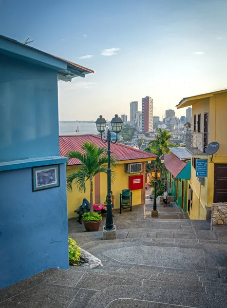 Guayaquil Guayas Ecuador November 2013 Beautiful View City Houses Walking Immagini Stock Royalty Free
