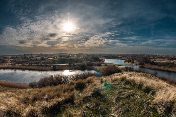 View Dunes South Holland Called Amsterdamse Waterleidingduinen Stock Picture