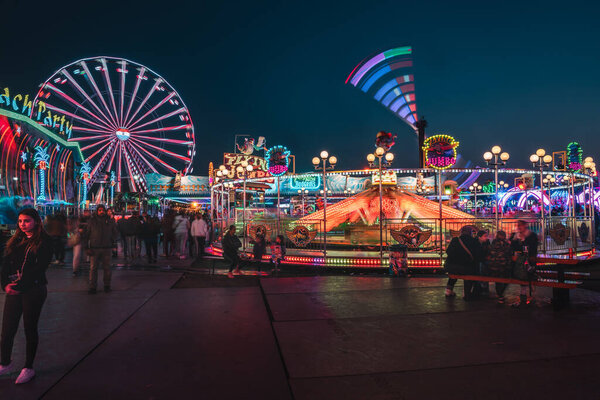 Netherlands March 2022 Fair Evening Malieveld Hague Royalty Free Stock Images