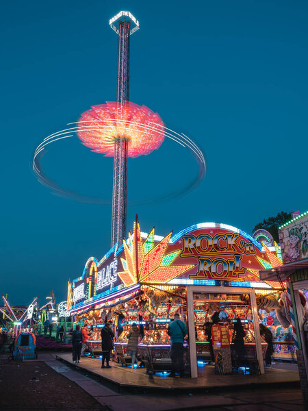 Netherlands March 2022 Fair Evening Malieveld Hague Stock Photo