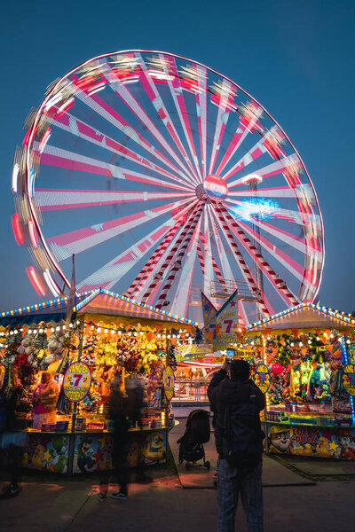 Netherlands March 2022 Fair Evening Malieveld Hague Stock Picture