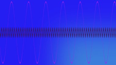 An abstract wavy line neon gradient background image.
