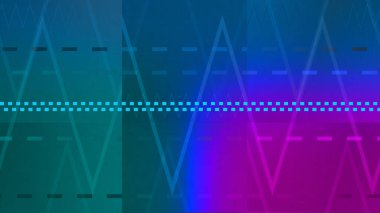 An abstract neon gradient line pattern background image.