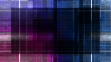 An abstract glitch art grid border background image.