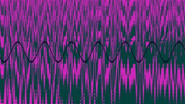 An abstract neon grunge textured wavy line background image.