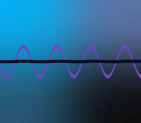 An abstract neon gradient wavy line pattern background image.