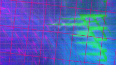 An abstract glitch art grid background image.