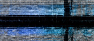 An abstract neon glitch art background imgae.