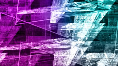 An abstract glitch art background image.