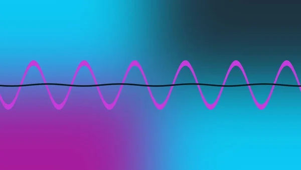 An abstract wavy line neon gradient background image.