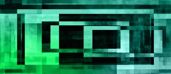 An abstract glitch art block shape background image.