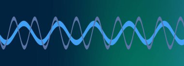 An abstract wavy line neon gradient background image.