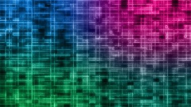 An abstract glitch art grid background image.