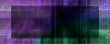 An abstract glitch art grid border background image.