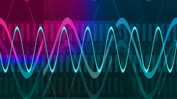 An abstract neon gradient line pattern background image.