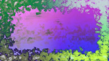 An abstract neon gradient grunge border background image.