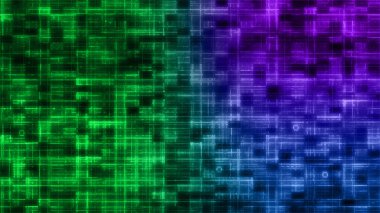 An abstract glitch art grid background image.