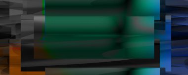 An abstract iridescent block pattern background image.