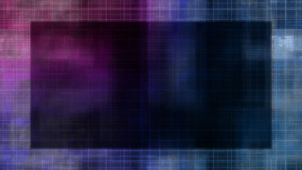 An abstract glitch art grid border background image.