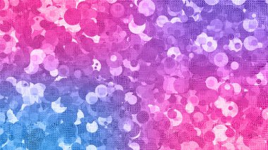 An abstract neon grunge textured circle pattern background image.