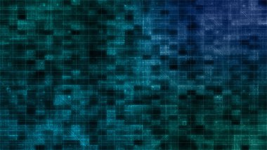 An abstract glitch art grid background image.