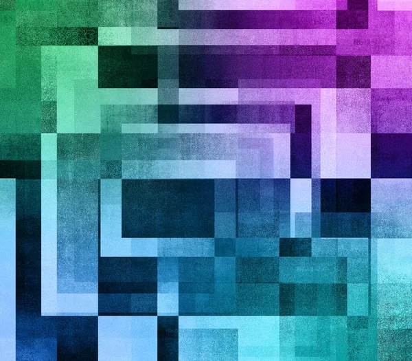 An abstract glitch art block shape background image.