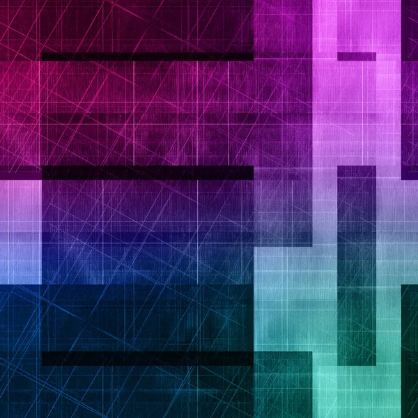 An abstract glitch art block pattern background image.