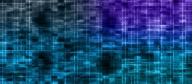 An abstract glitch art grid background image.