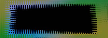 An abstract neon grunge border background image.