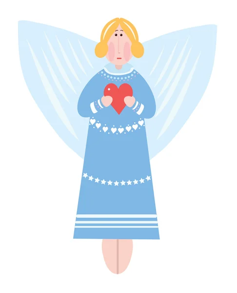 kalbi olan bir bulutun üzerinde melek kız