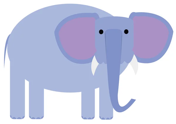 Illustrasjon av kartoonelefant – stockvektor