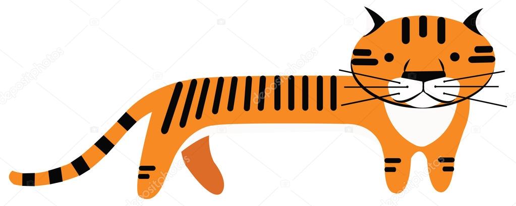 Tiger cartoon vector