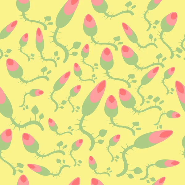 seamless modeli pembe çiçekler