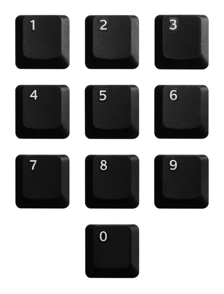 sayıda siyah klavye